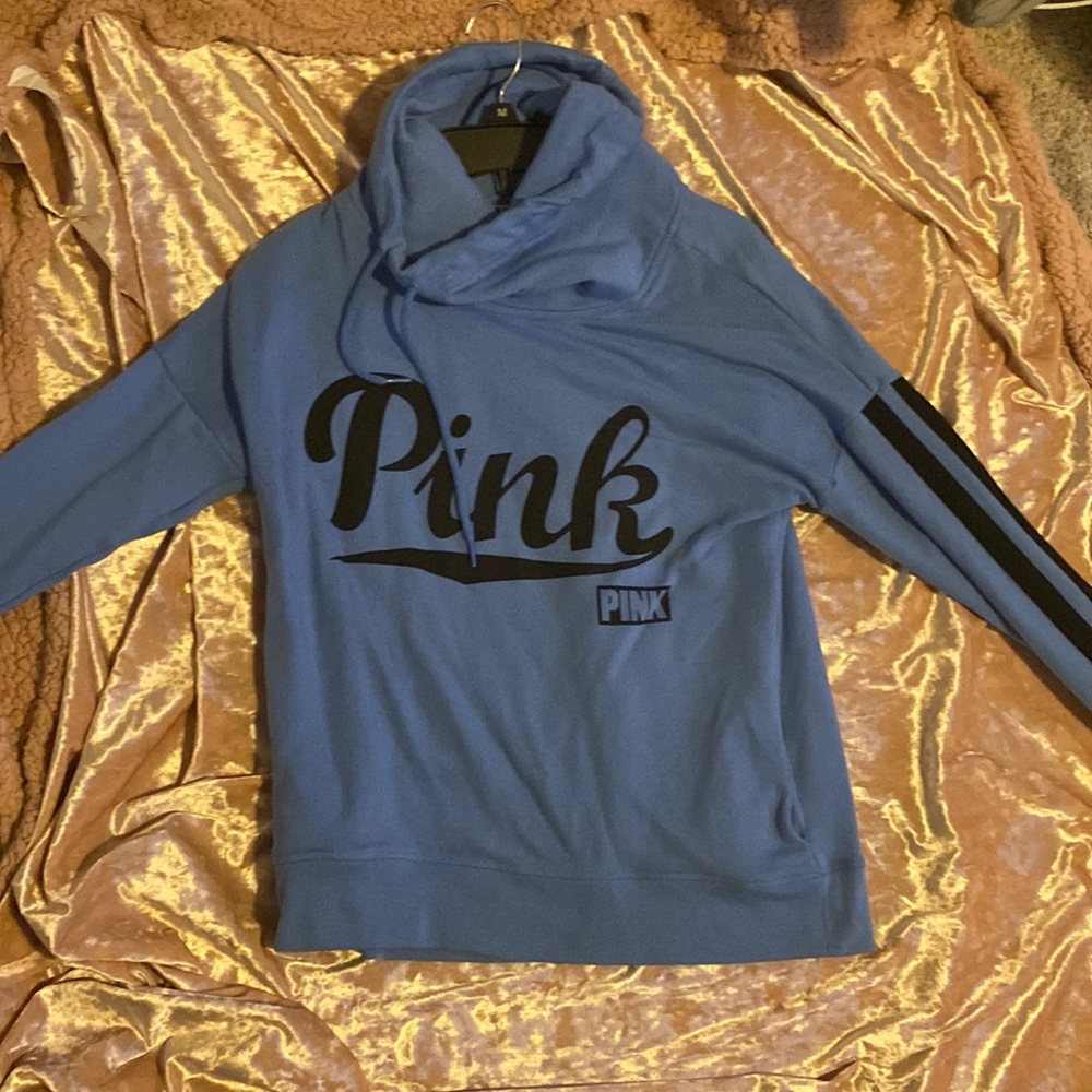 PINK Sweatshirt w/ hood and pockets